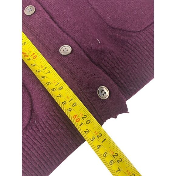 Zara Womens Sweater Medium M Purple V-Neck Wool Cardigan 2893/110 NWT - Picture 10 of 11